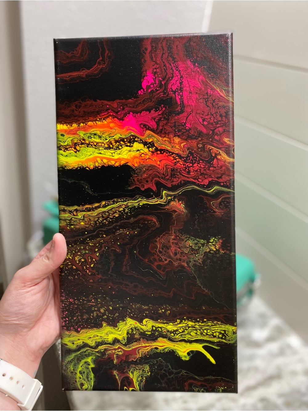 Abstract BLACKLIGHT Canvas Art